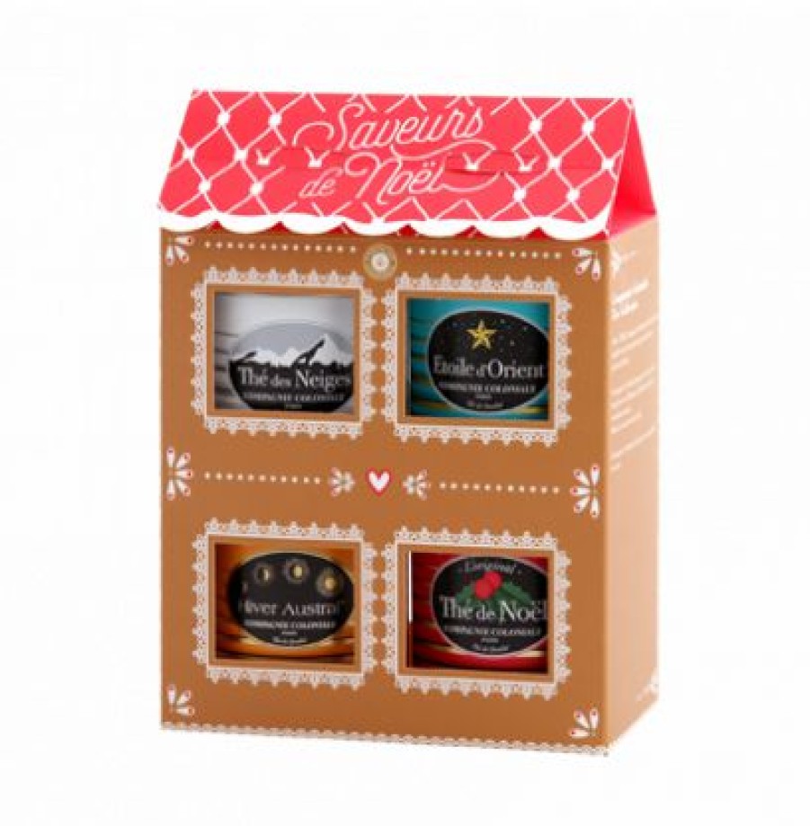 Coffrets De Thes Compagnie & Co  | Coffret Noel 4X30G