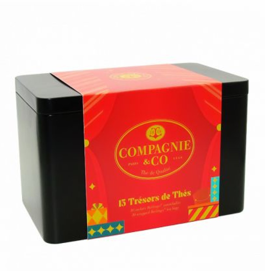 Coffrets De Thes Compagnie & Co  | Coffret Noel 15 Tresors De Thes