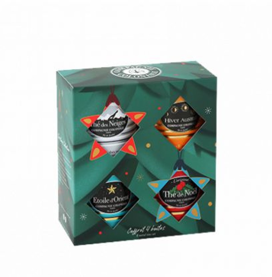 Coffrets De Thes Compagnie & Co  | Coffret Noel 4X30G