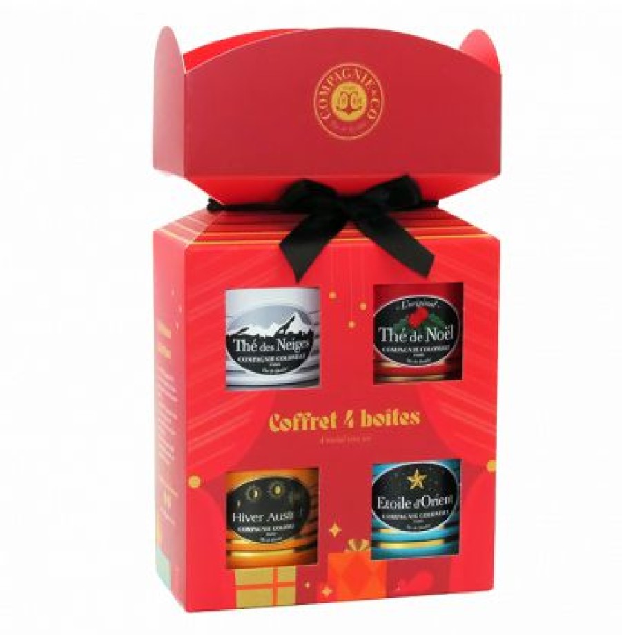 Coffrets De Thes Compagnie & Co  | Coffret Noel 4X30G